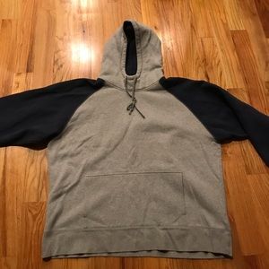 Men’s Lands End Gray Sweatshirt Hoodie Size  XL 46